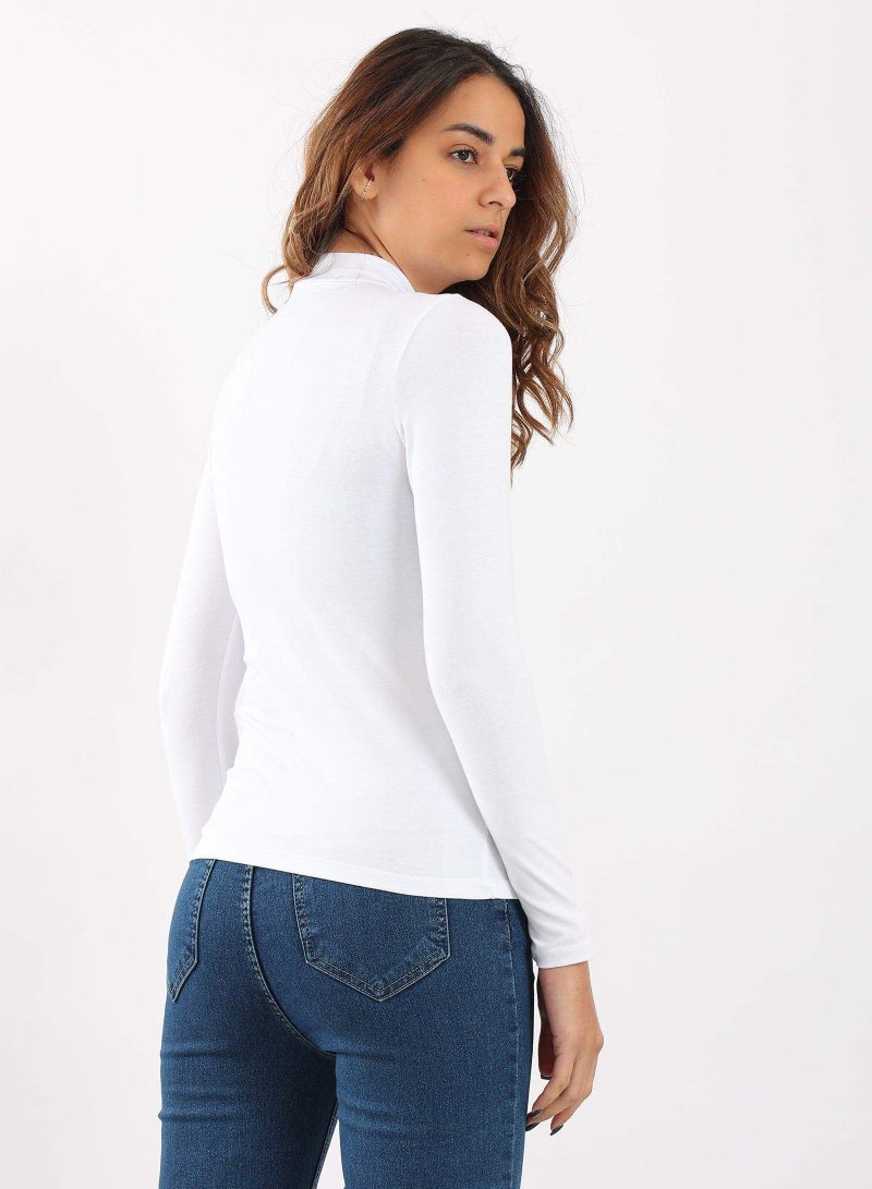 Karma Women Viscose Cotton Body Line High Neck Long Sleeve Undershirt - Image 4