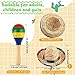 Fahacop 24 Pcs Mini Mexican Fiesta Sombrero Headband including 8 Pack Mexican Sombrero Hats Mexican Hat and 16 Pack Mini Wooden Maracas for Kids Dolls Pets - Image 4