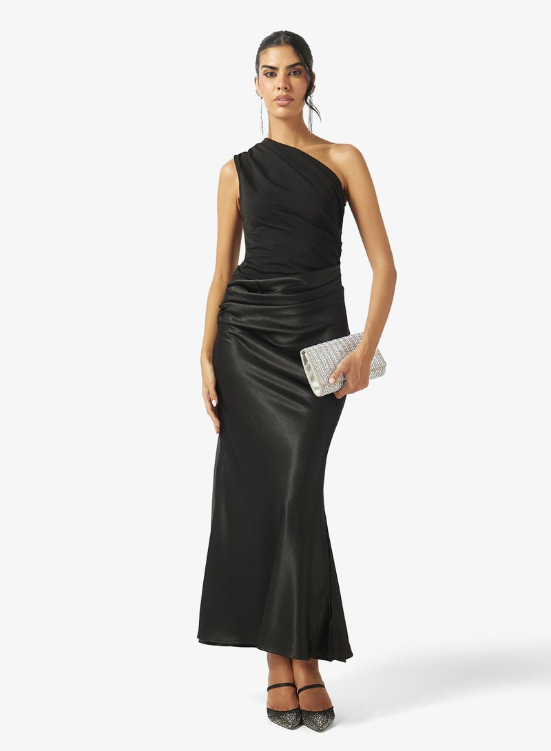 Ella Limited Edition One Shoulder Ruched Dress - Image 4