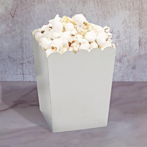 Fun Express Mini White Popcorn Boxes - Popcorn Containers - 24 pack of Paper Popcorn Boxes for Party - Image 2
