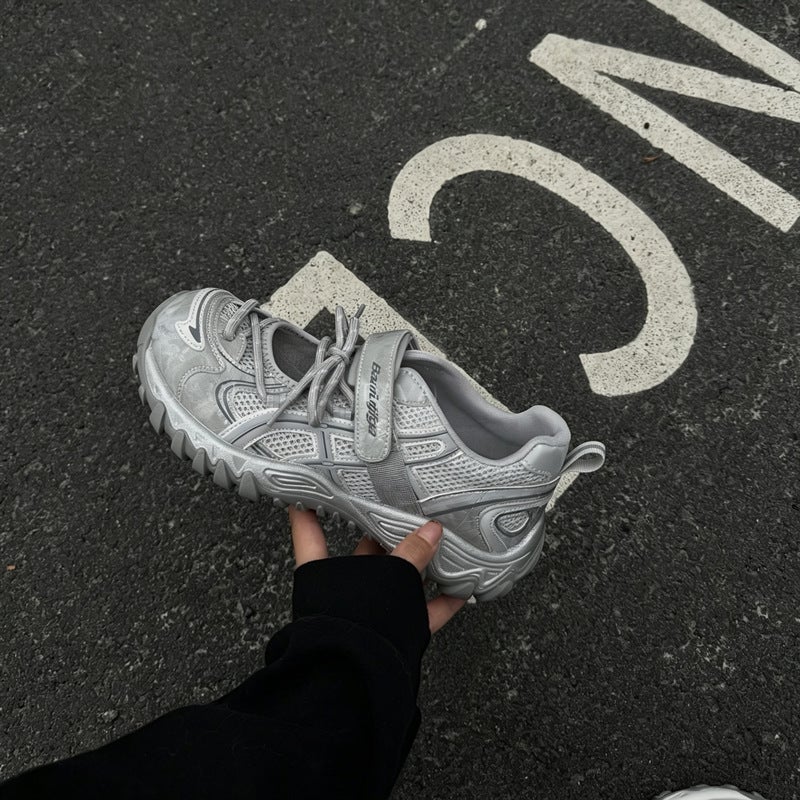 Women's Retro Running Sneakers - Lace-up Mesh Casual Shoes - Image 4