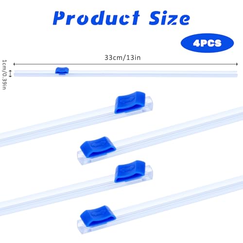 YBEATY Plastic Wrap Cutter Slide Cutter 4 Pcs SelfAdhesive Replacement Food Cling Wrap Fit 12 Roll Slide Cutter Quick Cut Dispensers for Waxed Paper Parchment Aluminum Foil Waxed Paper - Image 3