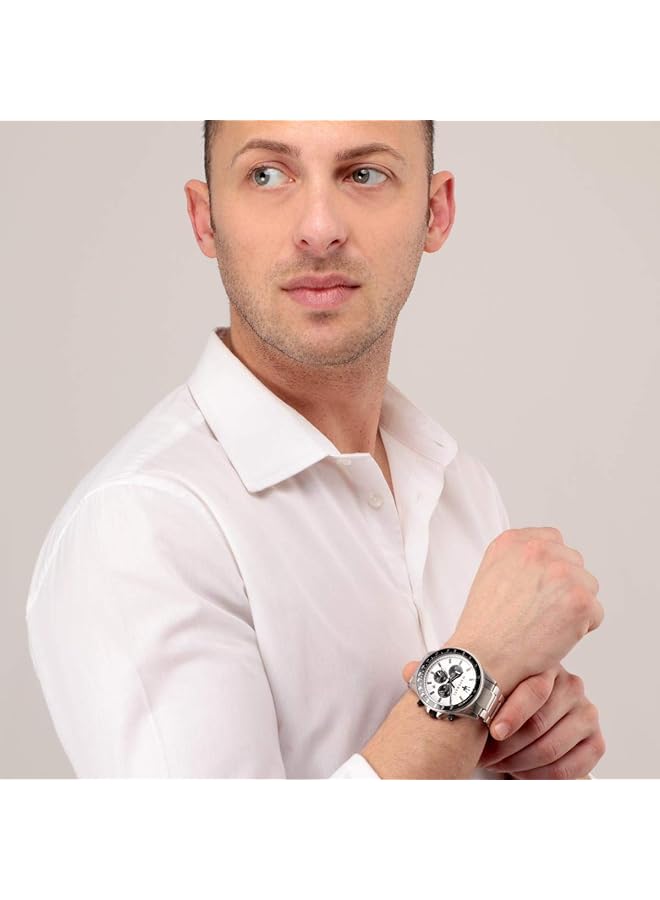 مازيراتي ساعة رجالية من الفولاذ المقاوم للصدأ مع سوار من الفولاذ المقاوم للصدأ R8873640003 - Image 4