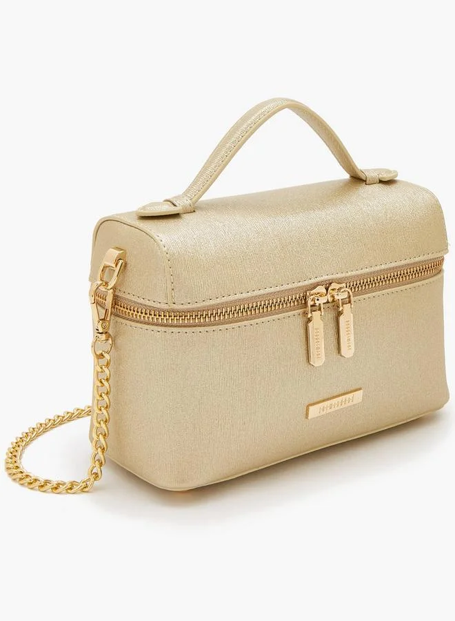 بيبرمنت Textured Crossbody Bag With Detachable Strap