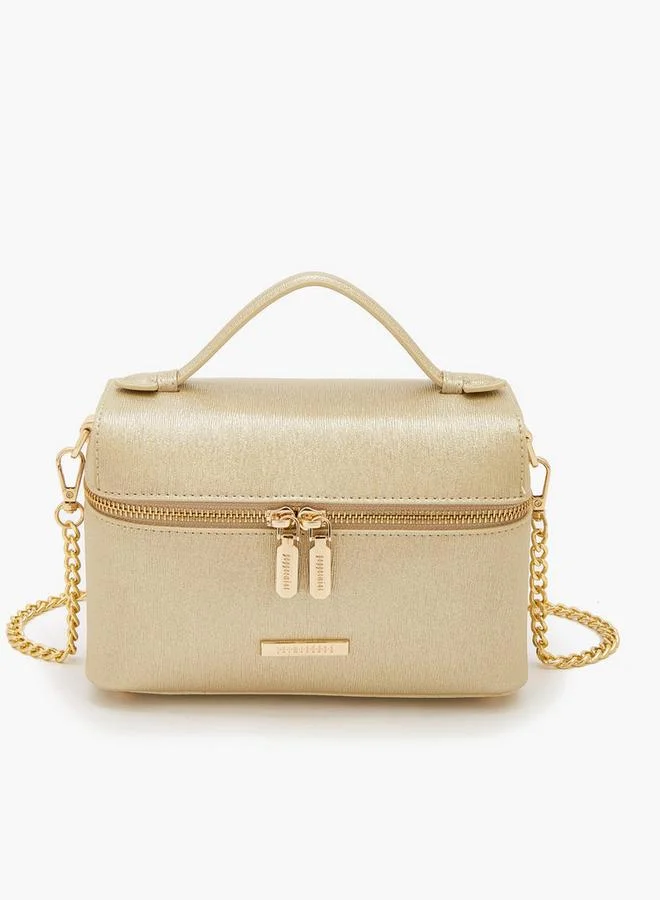 بيبرمنت Textured Crossbody Bag With Detachable Strap