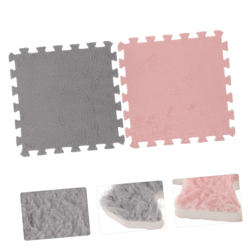 10 Pcs Interlocking Play Mat Puzzle Rug Non Slip Bottom For Kids Floor - Image 4