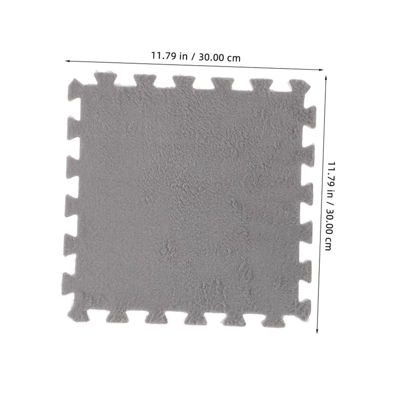 10 Pcs Interlocking Play Mat Puzzle Rug Non Slip Bottom For Kids Floor - Image 5
