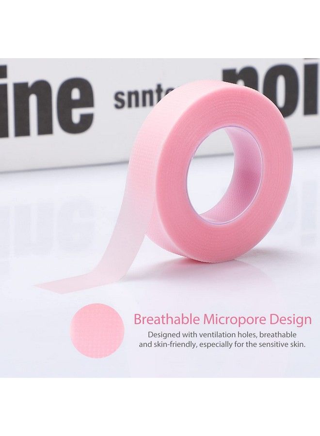 TEOYALL 6 Rolls PE Lash Extension Tapes TEOYALL Adhesive Breathable Micropore Eyelash Tapes Lash Extension Supplies for Makeup Salon (Pink) - Image 3