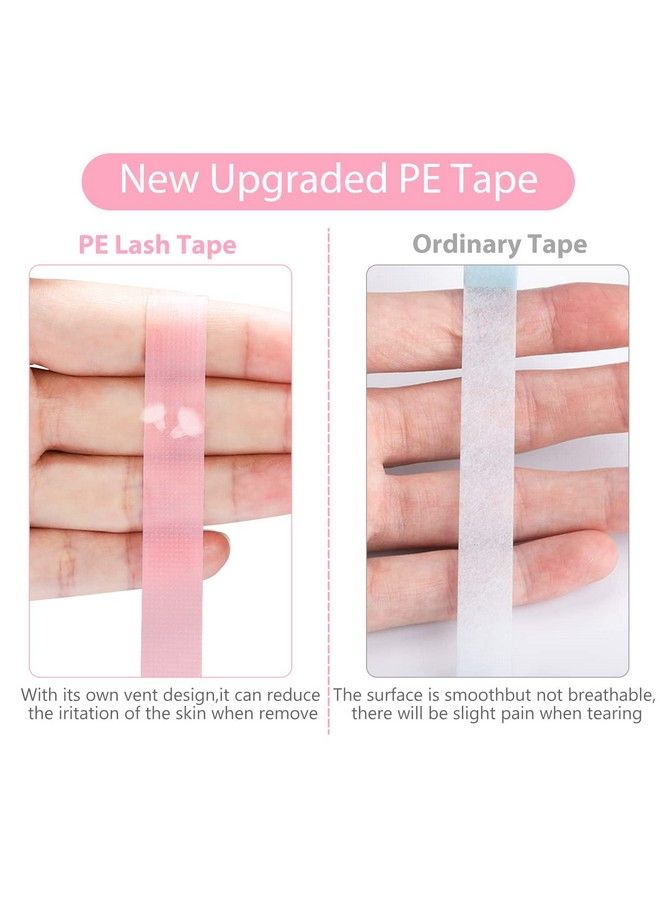TEOYALL 6 Rolls PE Lash Extension Tapes TEOYALL Adhesive Breathable Micropore Eyelash Tapes Lash Extension Supplies for Makeup Salon (Pink) - Image 5