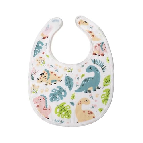 TIDY SLEEP Muslin Pure Cotton 3 Layer Baby Bibs, Ultra Soft Skin Friendly Pure Cotton Baby Bibs Assorted Colour (3) - Image 5