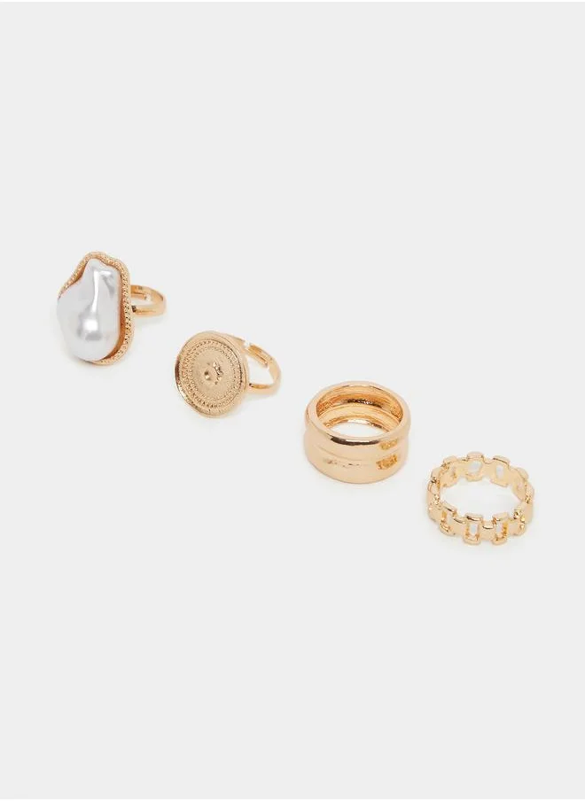 ستايلي Styli Set of 4 - Multi Design Ring