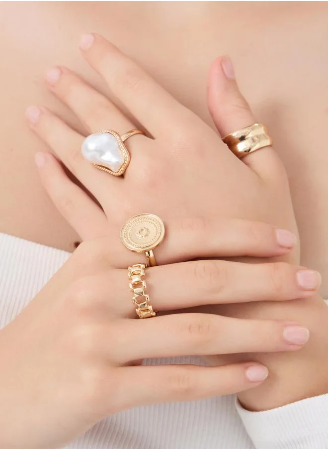 ستايلي Styli Set of 4 - Multi Design Ring