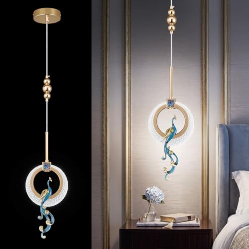 zhllmq Modern Gold Pendant Light Acrylic Chandelier Dining Room Light Fixture Adjustable Hanging Ceiling Light Fixture for Kitchen Island Dining Room Living Room - Image 1
