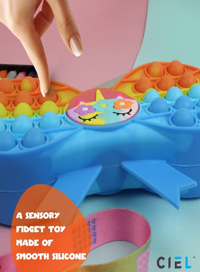 CIEL Pop It Push Bubble Fidget Cross Body Sling Bag/Pouch Girls and Boys - Bow Design with Zip Closure and Strap - Image 2