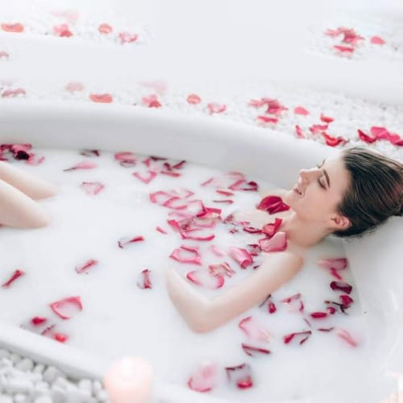150 Grams/ 5.3 OZ Natural Real Red Rose Flower, Natural Preservation Real Petals Dried Rose Petal for Wedding Decoration Bath Foot Bath Romantic Night Wedding Confetti Crafts Accessories - Image 2