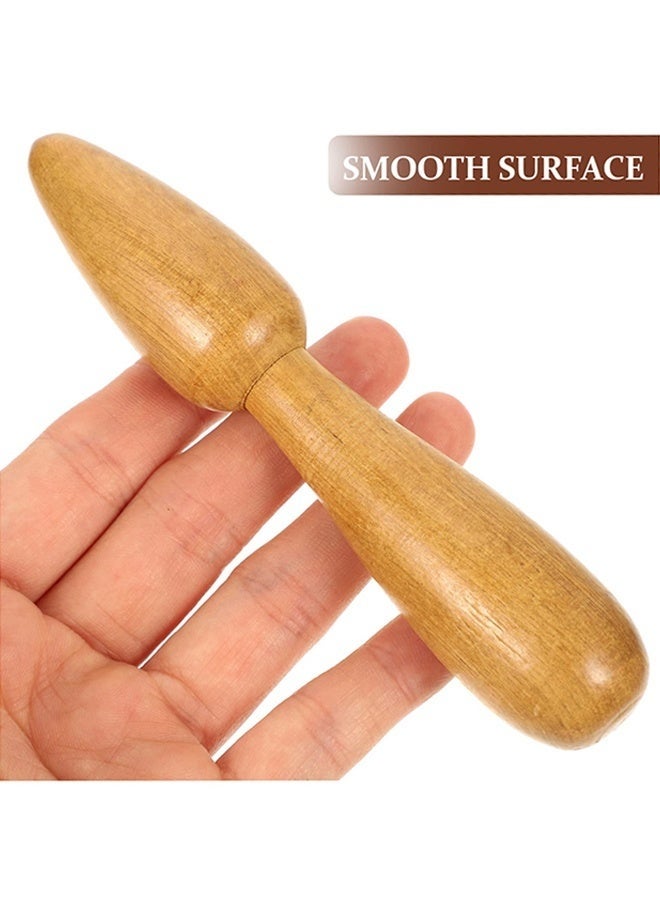 Arabest 2Pcs Stick Handheld Massage Sticks, Point Massager, Wood Thai Massage, Thai Wood Massager acupressures Stick accupressure Massage, feet Neck Sole of Foot Wooden Massage Pen - Image 2
