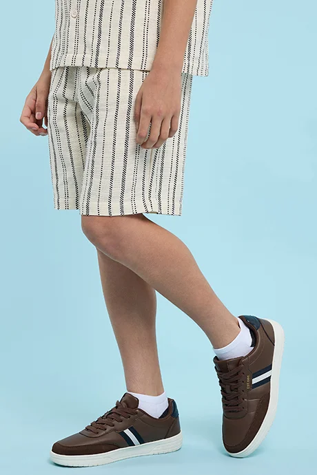 أر أند بي Patterned Shorts with Drawstring Waist