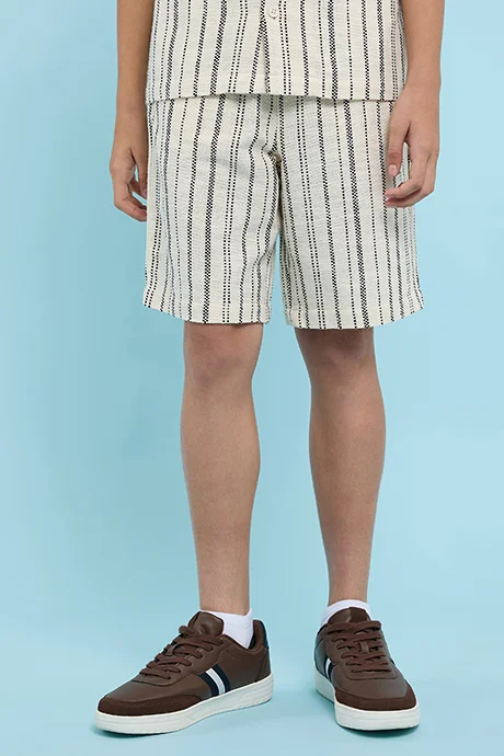 أر أند بي Patterned Shorts with Drawstring Waist
