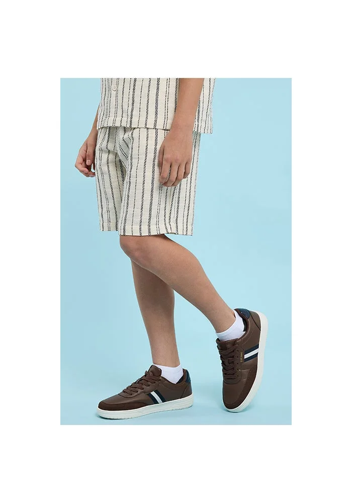 أر أند بي Patterned Shorts with Drawstring Waist