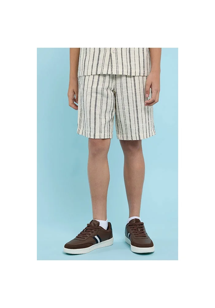 أر أند بي Patterned Shorts with Drawstring Waist
