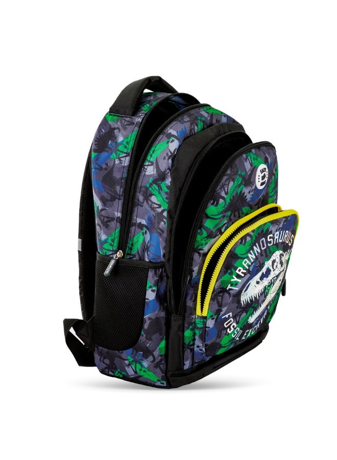 Eazy Kids Eazy Kids 17" Set of 4 Backpack w/ 4 Wheel Trolley, Lunch Bag and Pencil Case - T-Rex  - Image 5