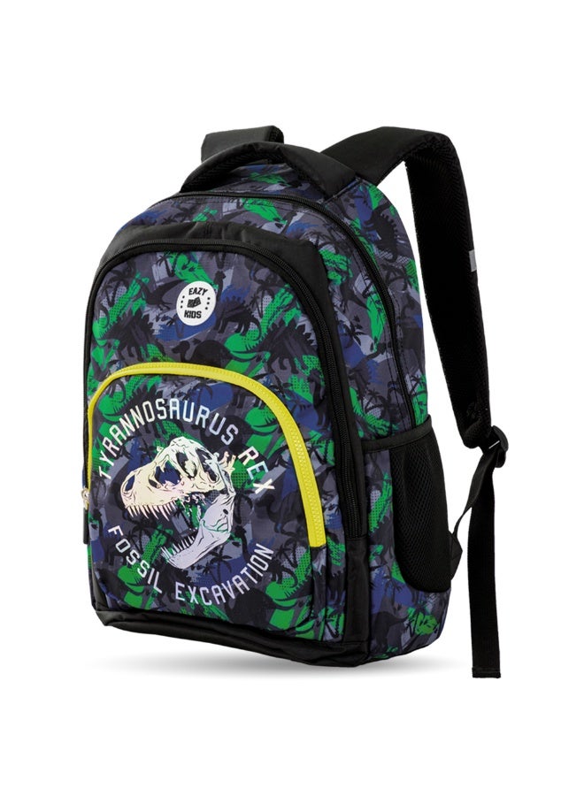 Eazy Kids Eazy Kids 17" Set of 4 Backpack w/ 4 Wheel Trolley, Lunch Bag and Pencil Case - T-Rex  - Image 4
