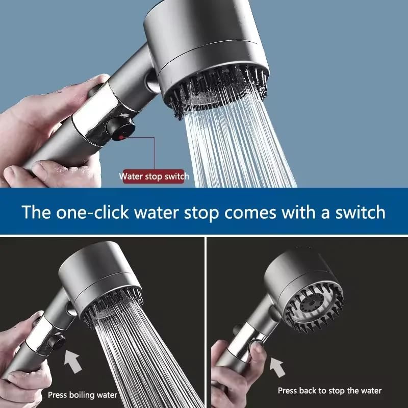 ALKAYAN Multifunctional High Pressure Shower Head Filter Handheld Shower Head 3 Water... - Image 2