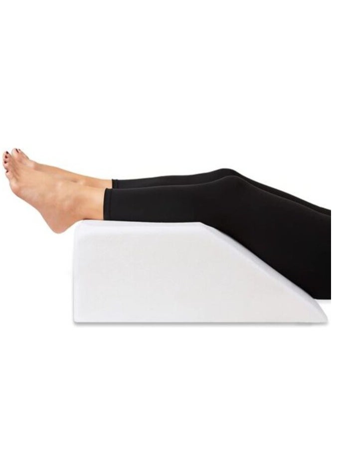DEEP SLEEP Every Night Deep Sleep Leg Elevation Memory Foam With Removeable, Washable Cover - Elevated Pillows For Sleeping, Blood Circulation, Leg Swelling Relief And Sciatica Pain Relief (Standard: 8")  - Image 1