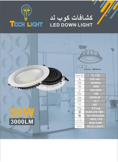 Tech Light Spot light led down light 30W 6500k 20pcs  - Image 3