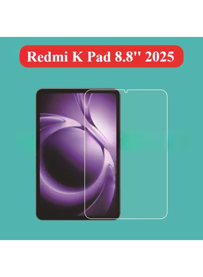 2 Pieces Screen Protector Compatible with Xiaomi Redmi K Pad 8.8 inch 2025 Tablet HD Scratch Proof Tempered Glass Protective Film - Image 2