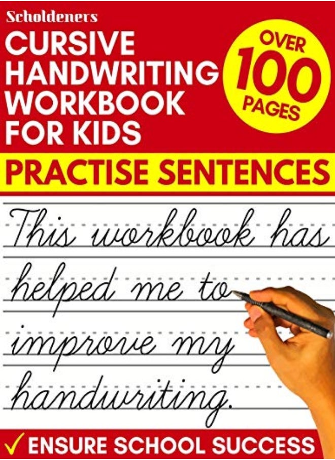 null - Cursive Handwriting Workbook For Kids Practise Sentences by Scholdeners Paperback - Image 1