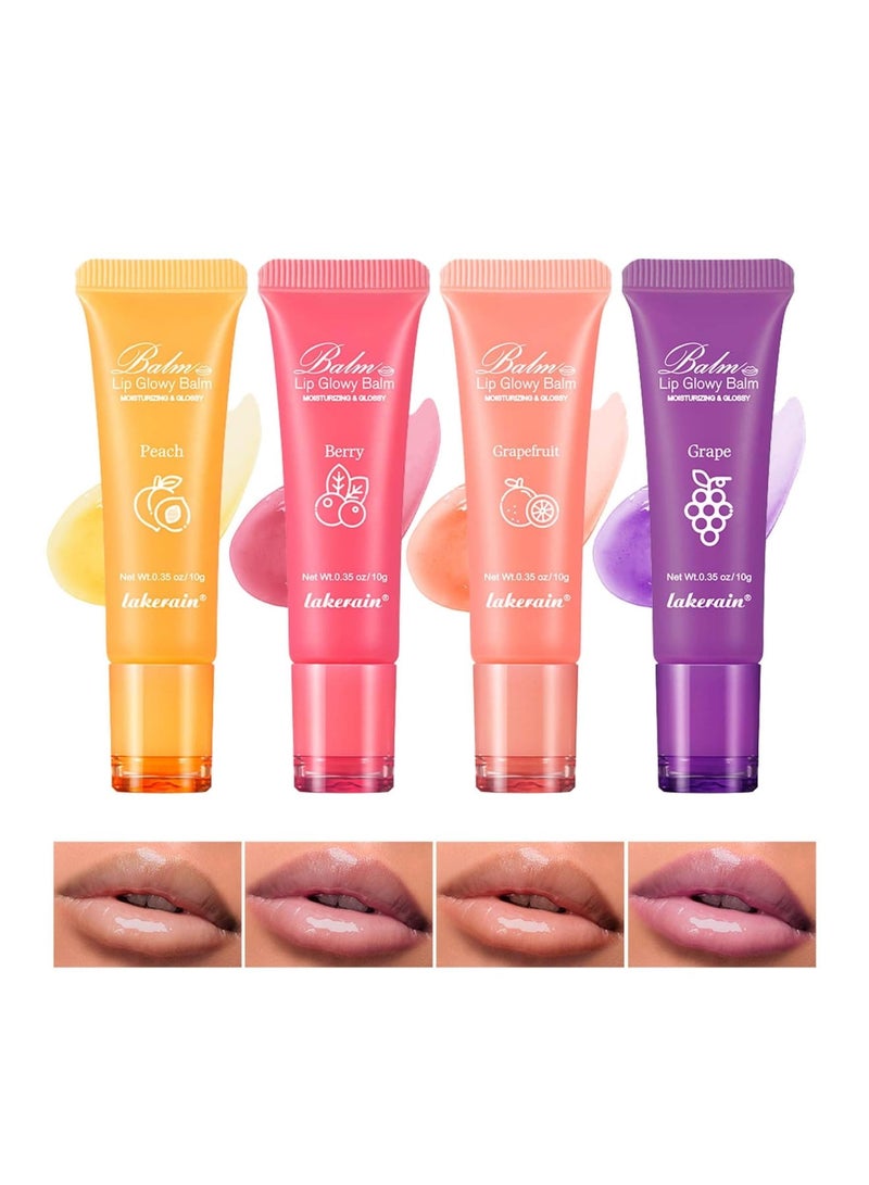 Zikra 4Pcs Lip Sleeping Mask, Tinted Lip Balm, Overnight Treatment Lip Care, Moisturizing Berry Lip Mask for Chapped Cracked Dry Lips, Reduce Lip Lines - 4 Colors - Image 1