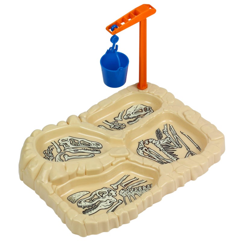 KidsFunwares Funwares TRex Excavation Plate Engaging Kids Dinnerware Set Durable 4Section Divided Plate Ideal for Picky Eaters Educational Mealtime Easy Cleaning Gift for Toddlers 