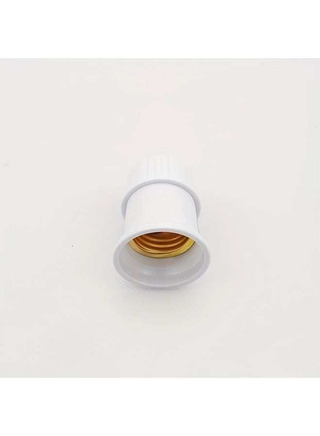 2pcs E27 Screw Lamp Holder Light Bulb Socket White Golden Ceiling Light Fixing Base Stand - Image 3