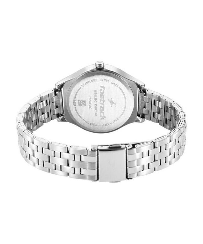 Fastrack By Titan Stunners Black Dial Metal Strap Watch for Girls 6152sm06 - Image 5