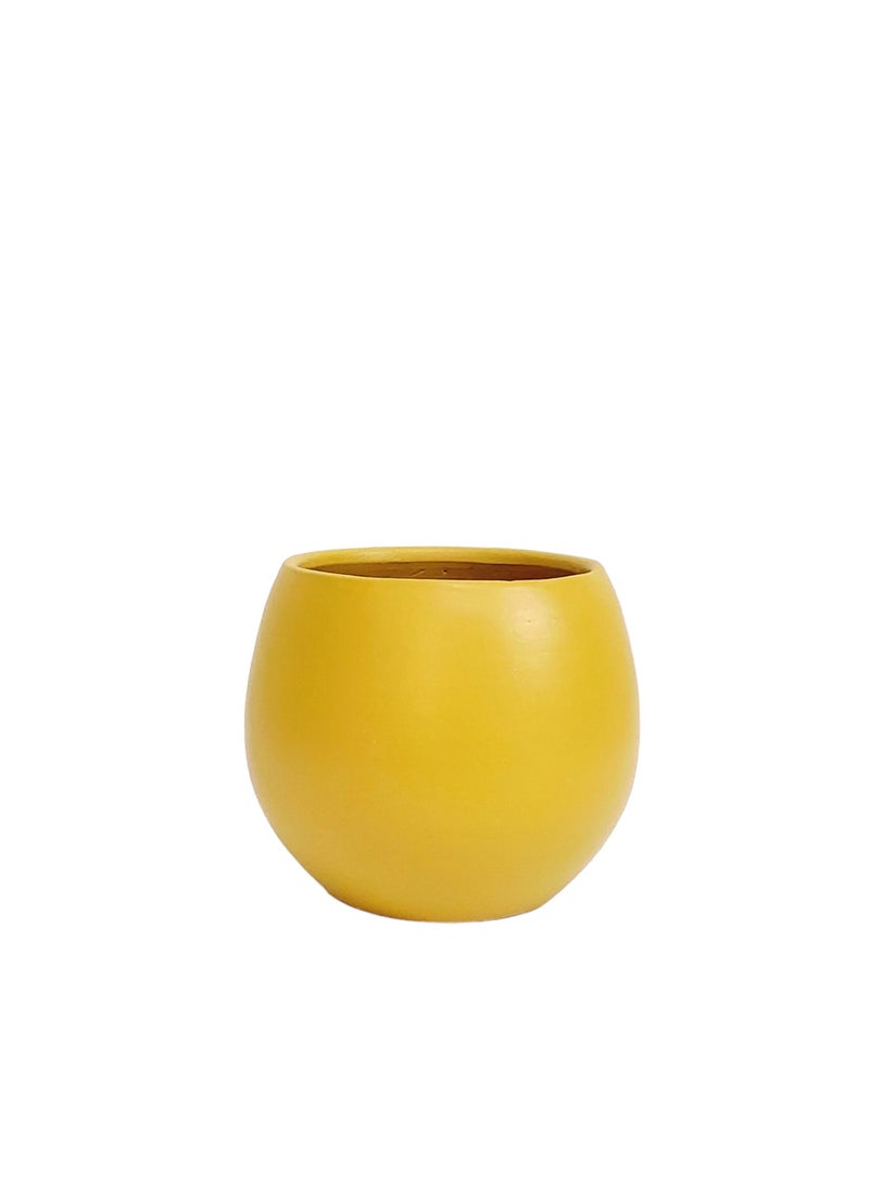Shatla Shop Yellow Decorative Pot for plants and cactus - for Office decoration & Home decor  - Image 1
