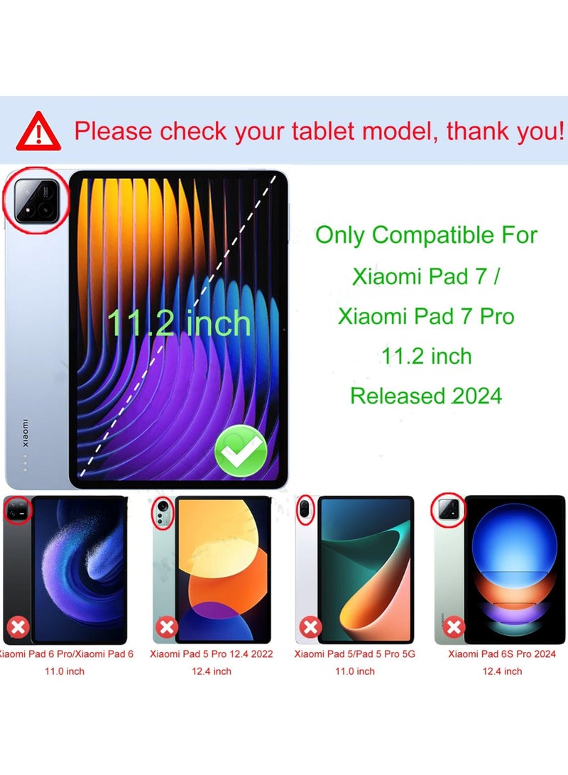 Case for Xiaomi Pad 7/Pad 7 Pro 11.2 Inch Released 2024 Folio Slim Smart Cover Lightweight Hard Shell Protective Case with Multi-Angle Stand (Unicorn) - Image 2