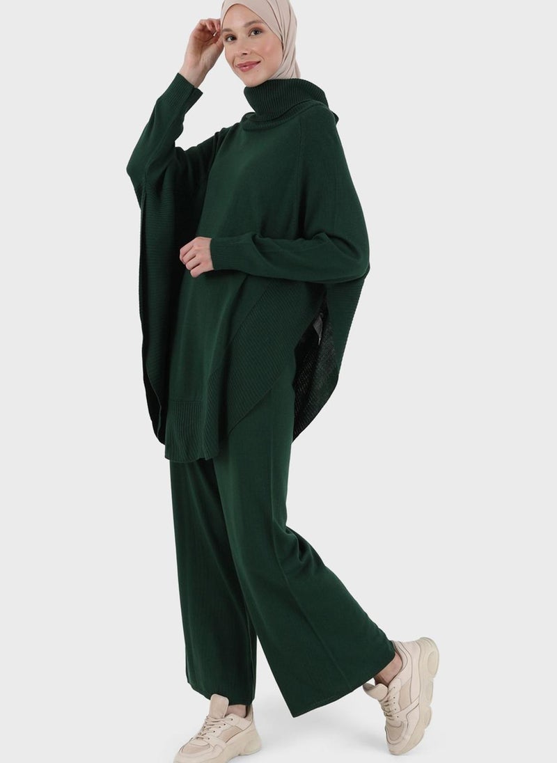 Refka by modanisa - Turtle Neck Side Slit Tunic - Image 1