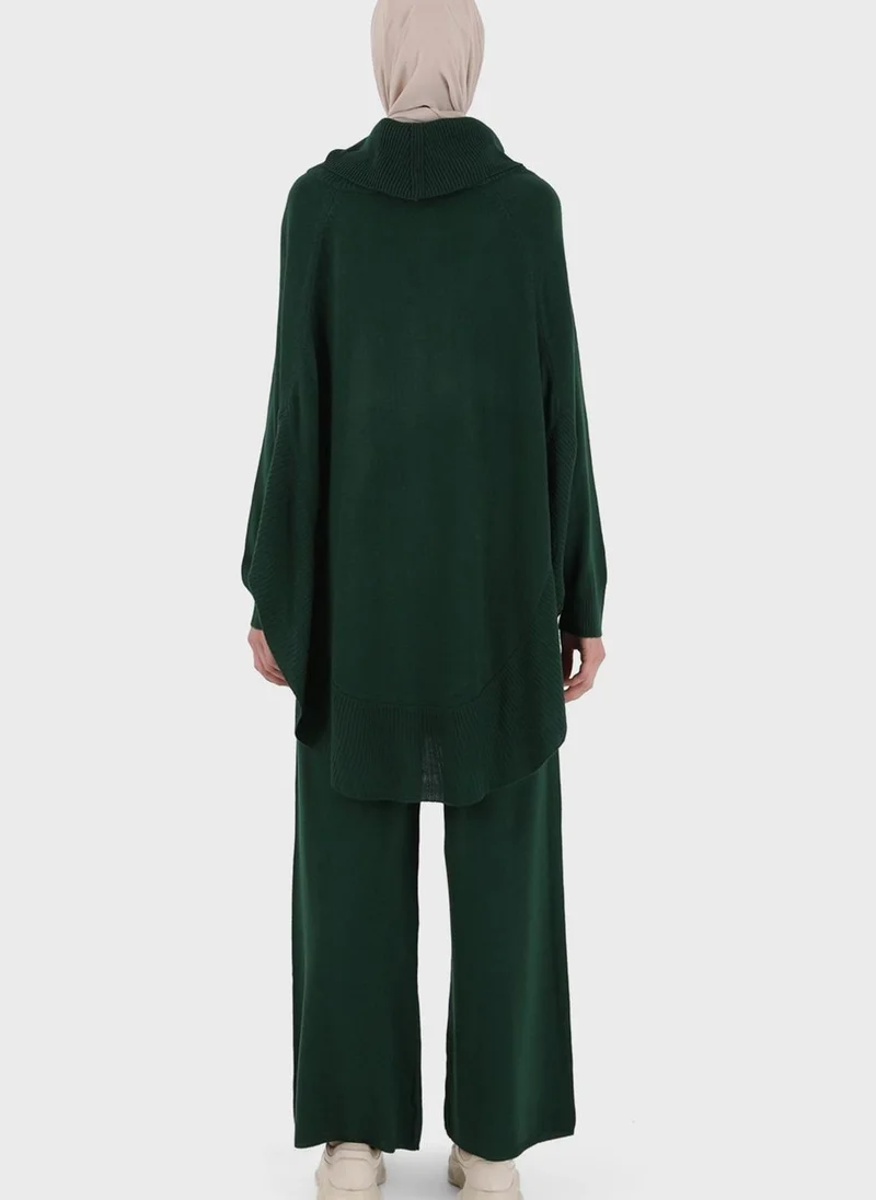 Refka by modanisa Turtle Neck Side Slit Tunic