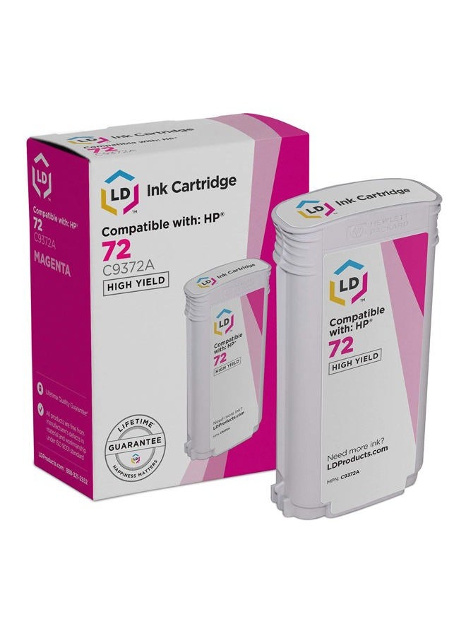 LD Products Remanufactured Ink Cartridge Replacement for HP 72 C9372A High Yield (Magenta) - Image 1