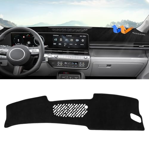 Autorder Dashboard Cover Mat for Hyundai Kona 2024 2025 2026 Accessories Dash Cover Upgrade Velvet Dash Mat Sunshade Glare UV Rays Protector - Image 1