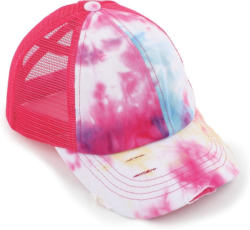 Cc Ponycap Messy High Bun Ponytail Adjustable Glitter Mesh Trucker Baseball Cap - Image 2