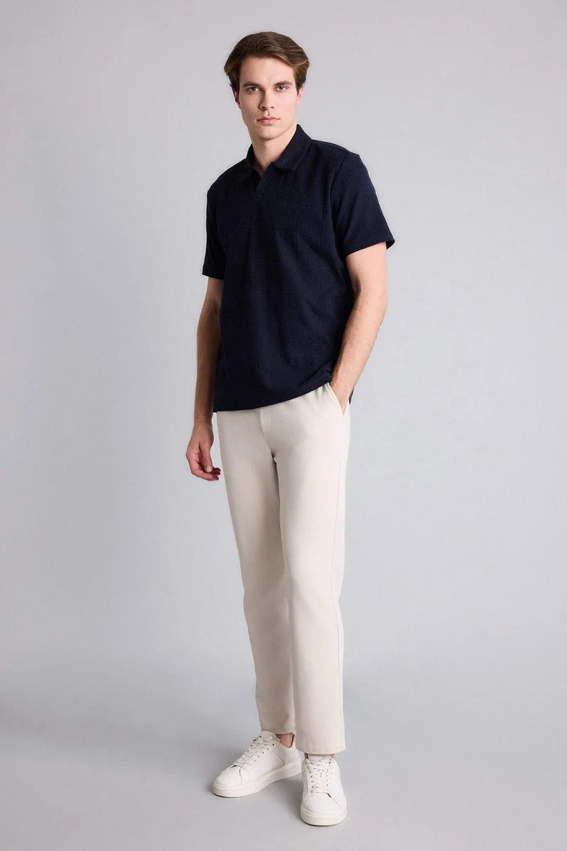 ديفاكتو Regular Fit Short Sleeve Polo T-Shirt