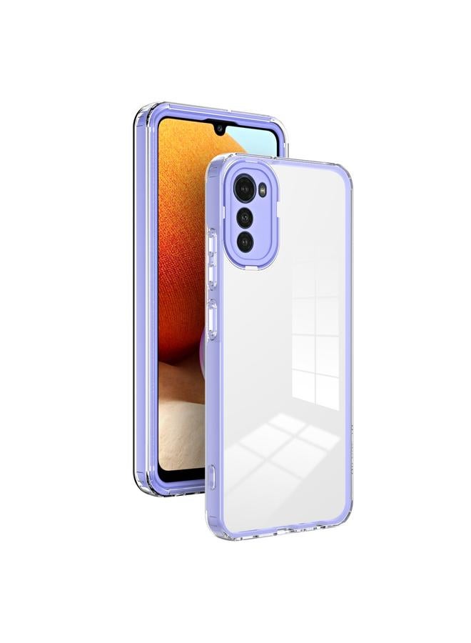 إيروريكس جراب لهاتف Motorola Moto E32 3 في 1 جراب هاتف شفاف من مادة TPU بلون إطار الكمبيوتر الشخصي - Image 1