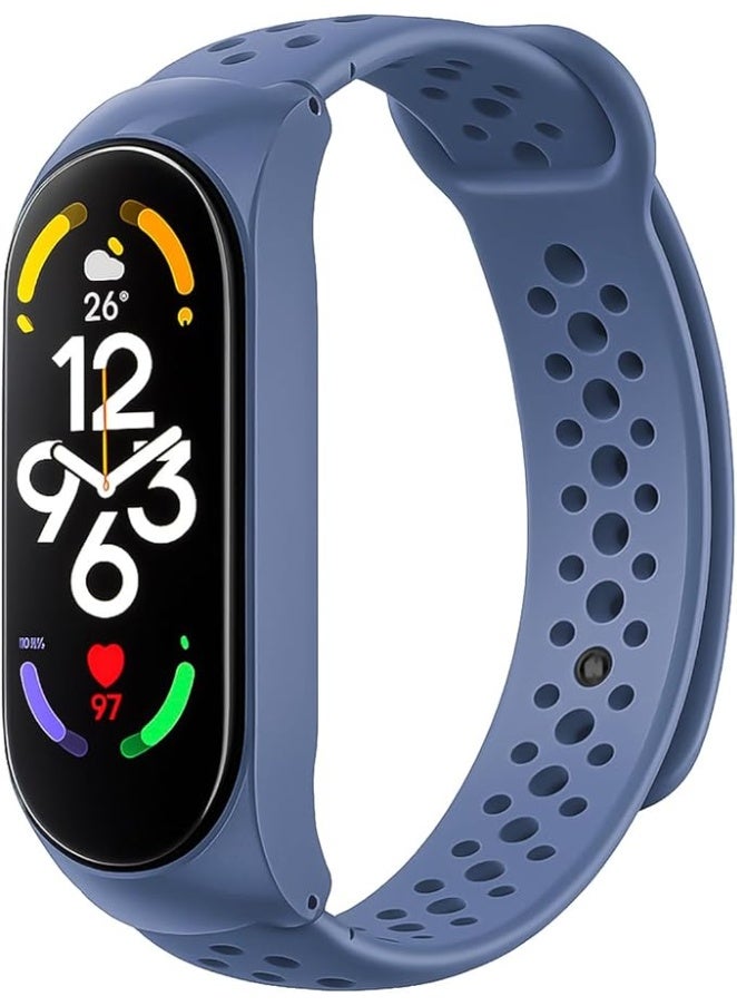 Xiaomi Mi Band 10/9 / 8 Protective Sport Band with Case, Soft Silicone Strap with Built-in Cover, Breathable Vent Holes For For Xiaomi Smart Band 10/9/8 - Image 1