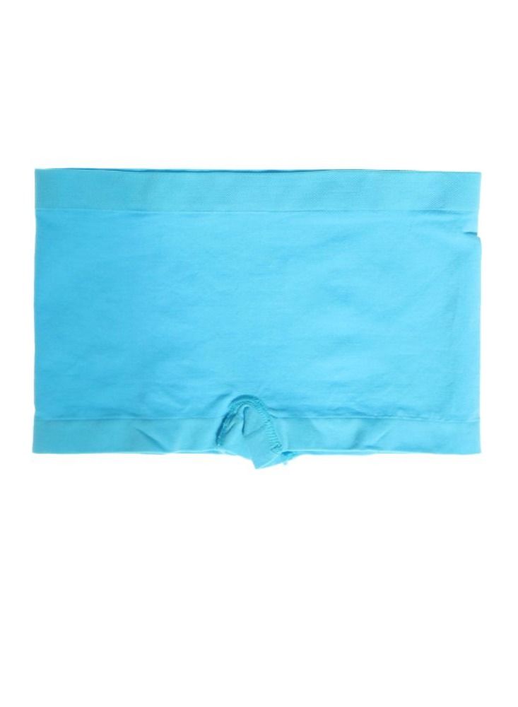 Carina Mini Shorts Lycra Elastic Waist Mid Rise Off White and blue(Set of 2 Pieces) - Image 4