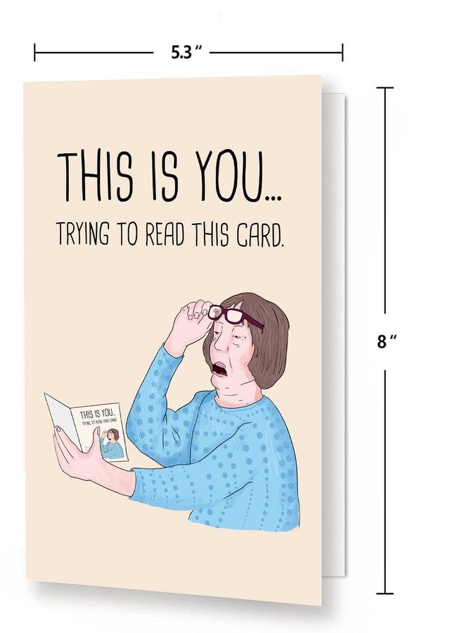 Spercy Funny Mothers Day Card, Rude Mothers Day Card from Daughter Son, Cheeky Birthday Card for Mom, Bad Eyesight Mom Card - Image 2