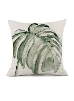 GUSGU Plant Throw Pillow Covers 45x45cm Greenery Decorative Pillow Cushion Cases Linen Pillowcases Covers for Sofa Couch Car Bedroom Living Room Home Decor Set of 4 Style A  - Image 4