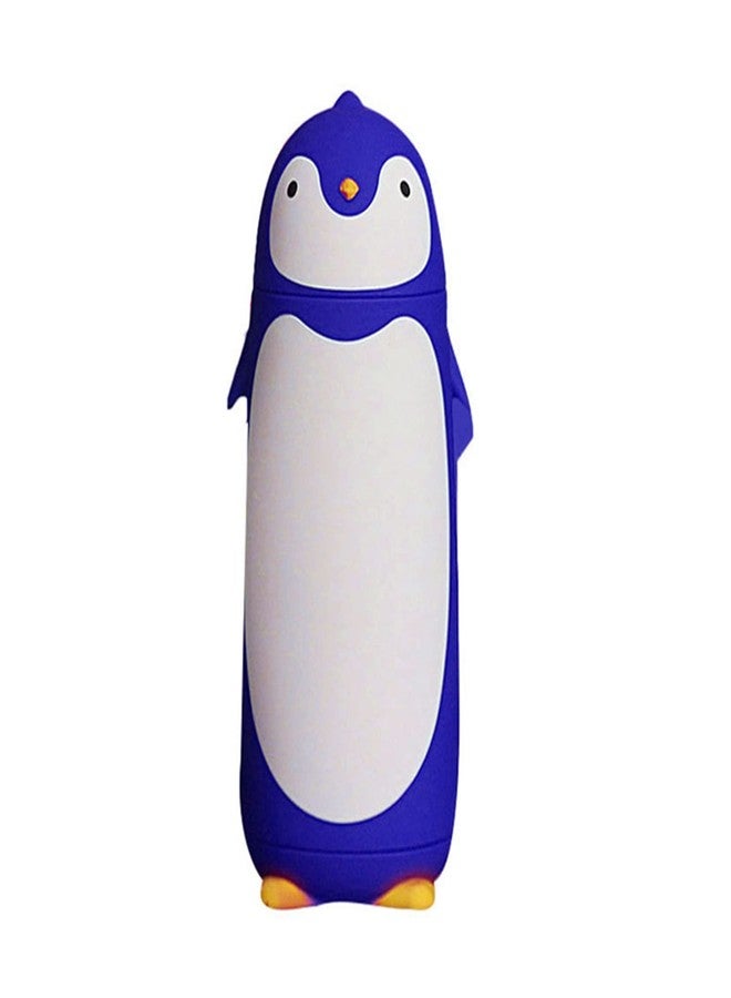 Fdit Stainless Steel Penguin Vacuum Insulated Tumblers Travel Mug Tea Water Bottle Coffee Flask for Home Office School (Blue) - Image 1