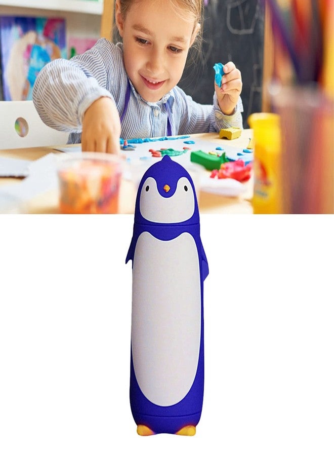 Fdit Stainless Steel Penguin Vacuum Insulated Tumblers Travel Mug Tea Water Bottle Coffee Flask for Home Office School (Blue) - Image 5